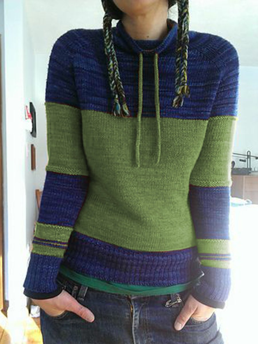 Fashion Women Drawstring Winter Sweaters-Sweater&Hoodies-Green-S-Free Shipping Leatheretro