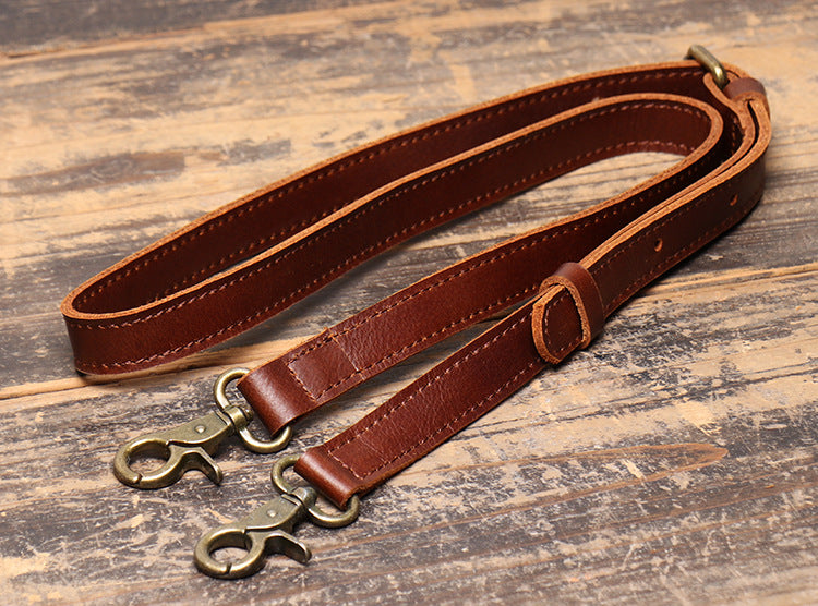 Vintage Women Leather Small Square Handbags L9017-Brown-Free Shipping Leatheretro