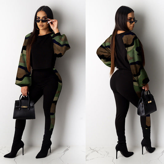 Fashion Camouflage Women Suits-Suits-A7065-1-S-Free Shipping Leatheretro