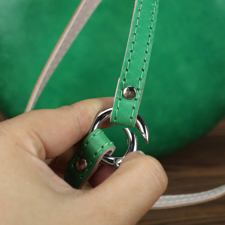 LOvely Sunflower Crossbody Leather Bags for Girls 901-Leather Handbags for Women-Green-Free Shipping Leatheretro