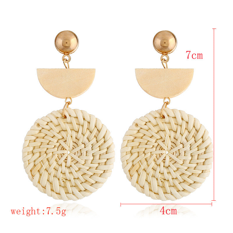 Vintage Boho Hanmade Woven Earrings for Women-Earrings-M-Free Shipping Leatheretro