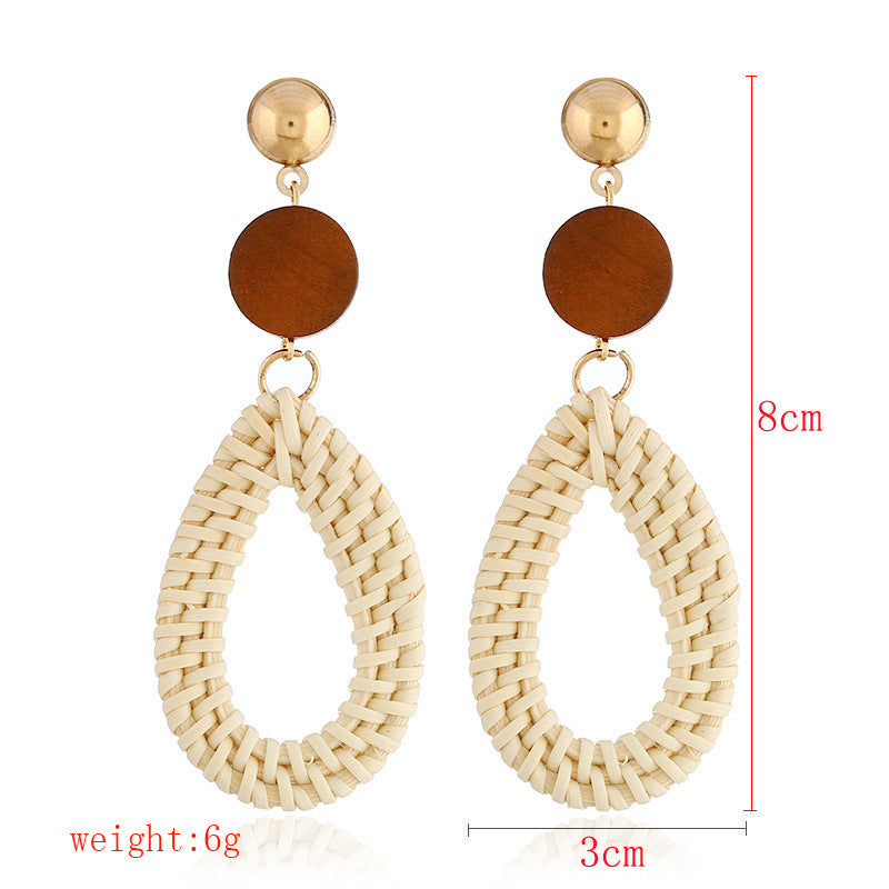 Vintage Boho Hanmade Woven Earrings for Women-Earrings-I-Free Shipping Leatheretro