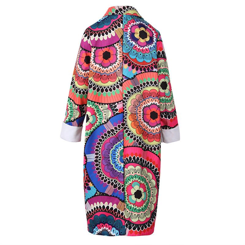 Women Print Long Outerwear for Winter-Women Outerwear-The same as picture-S-Free Shipping Leatheretro