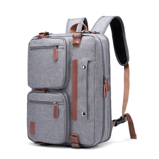 Multi Functional Waterproof Business Backpack for Men 10001-Backpacks-Nylon-Gray-15.6-Free Shipping Leatheretro