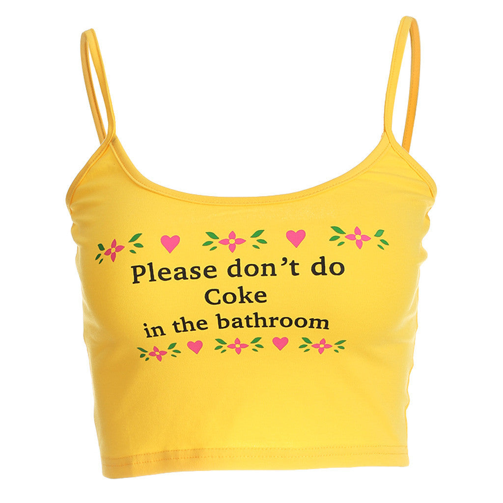 Cute Sexy Letter Design Strapless Crop Tops-Shirts & Tops-Yellow-S-Free Shipping Leatheretro