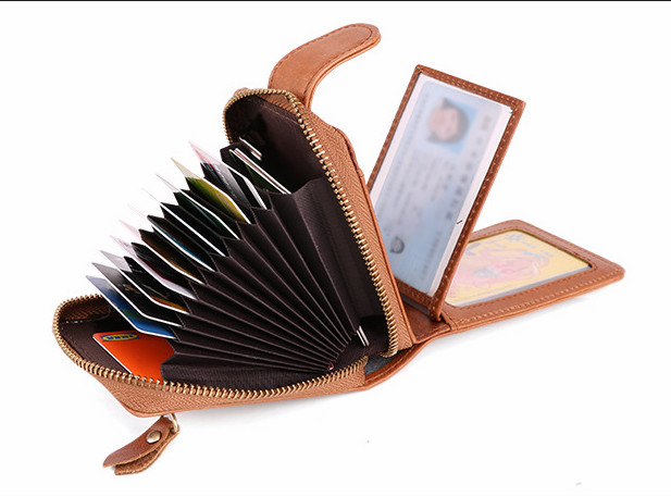 Vintage Fashion Leather RFID Multi Cards Cases K035-Leather Cases-Brown-Free Shipping Leatheretro