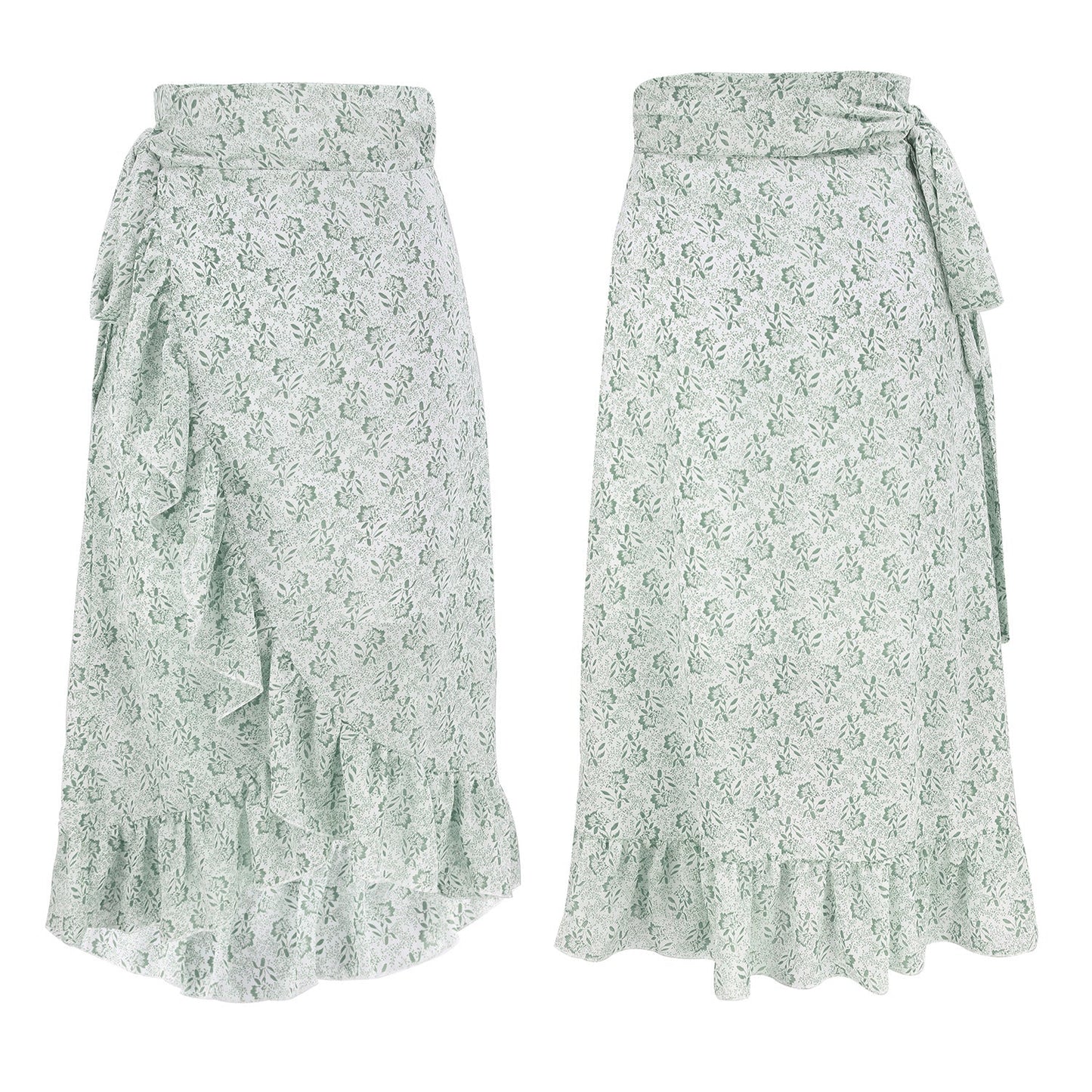 Sexy Summer Irregular Chiffon Skrts-Skirts-Green-S-Free Shipping Leatheretro