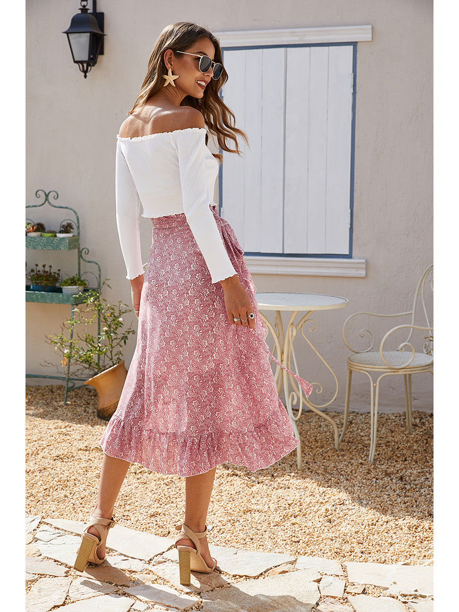 Sexy Summer Irregular Chiffon Skrts-Skirts-White-S-Free Shipping Leatheretro