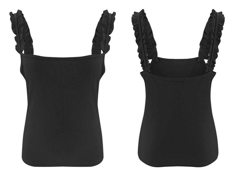 Sexy Off The Shoulder Slim Women Tank Tops-Shirts & Tops-Black-S-Free Shipping Leatheretro