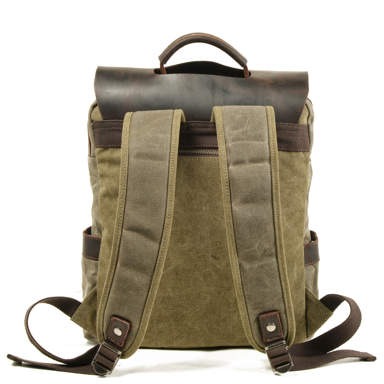 Leisure Water Proof Outdoor Canvas Backpack 8064-Backpacks-Khaki-Free Shipping Leatheretro