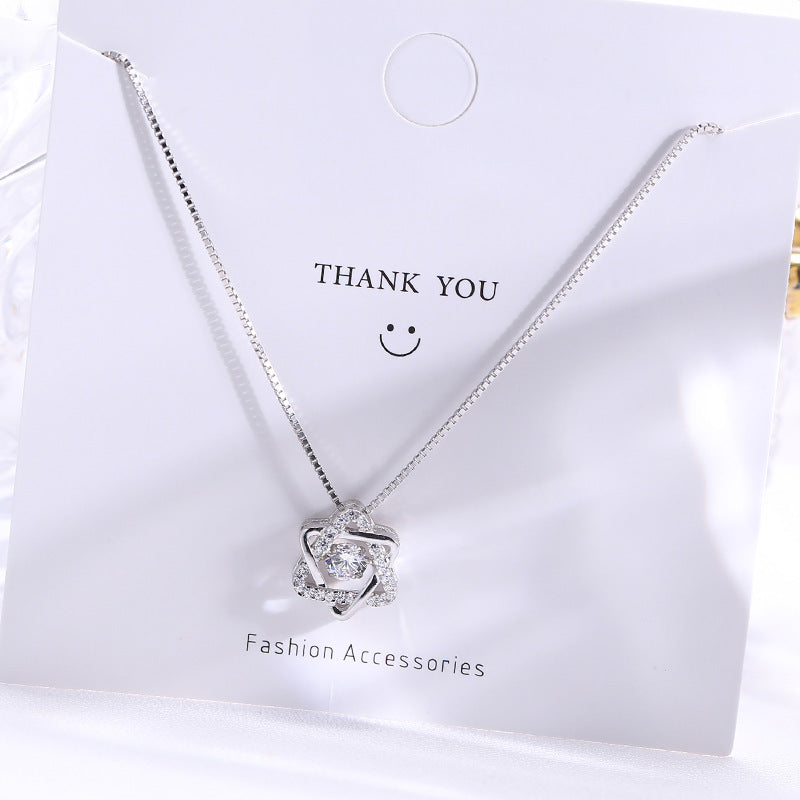 Fashion Hexagram Women Sliver Necklace-Necklaces-The same as picture-Free Shipping Leatheretro