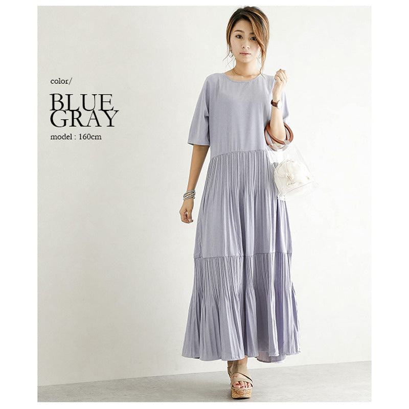 Fashion Casual Summer Long Cozy Dresses-Dresses-White-One Size-Free Shipping Leatheretro