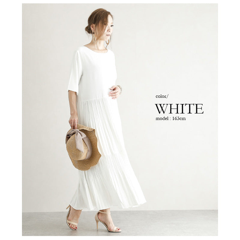 Fashion Casual Summer Long Cozy Dresses-Dresses-White-One Size-Free Shipping Leatheretro