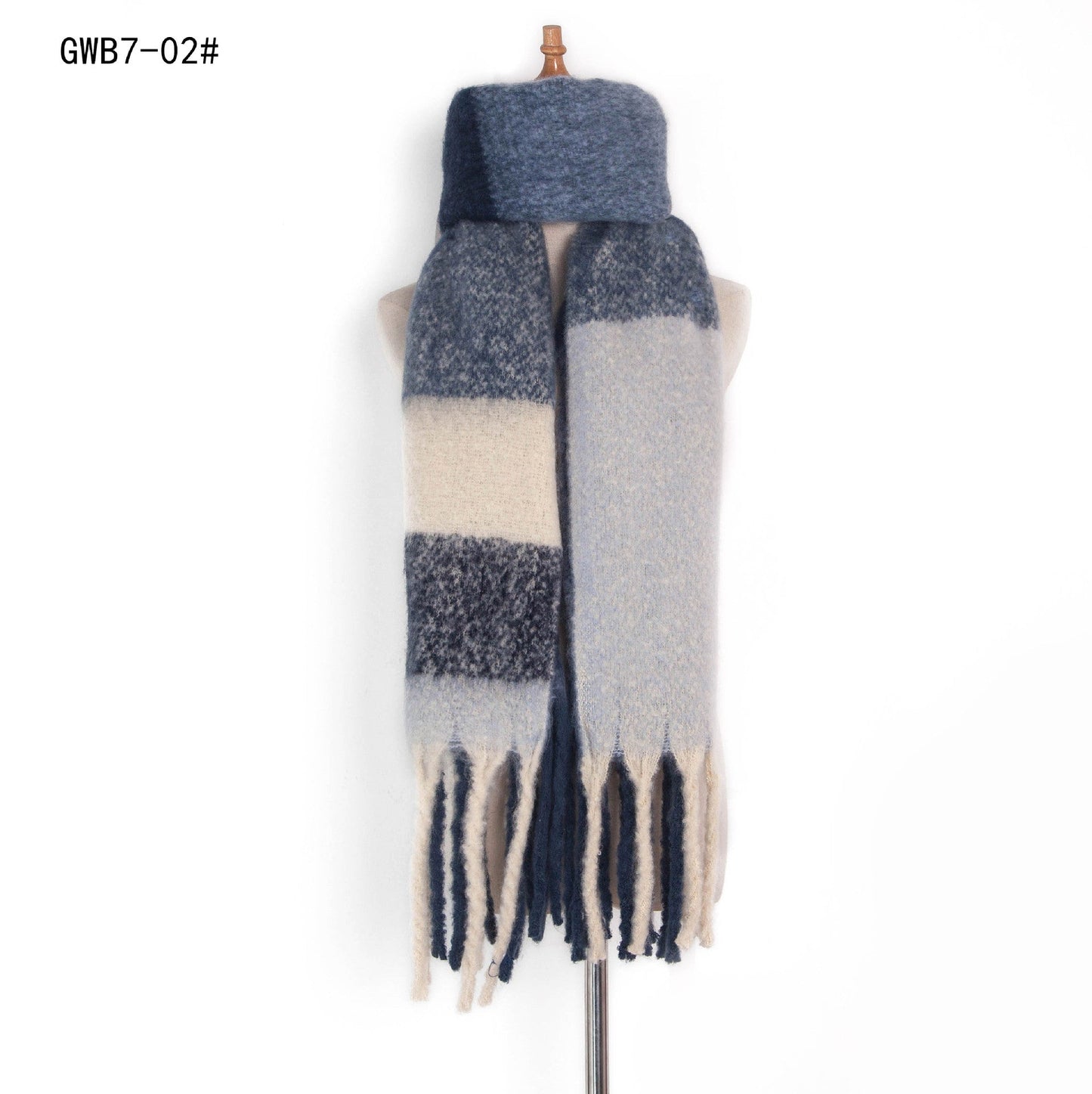 Casual Warm Thick Winter Scarves-Scarves & Shawls-GWB7-02-190-200cm-Free Shipping Leatheretro
