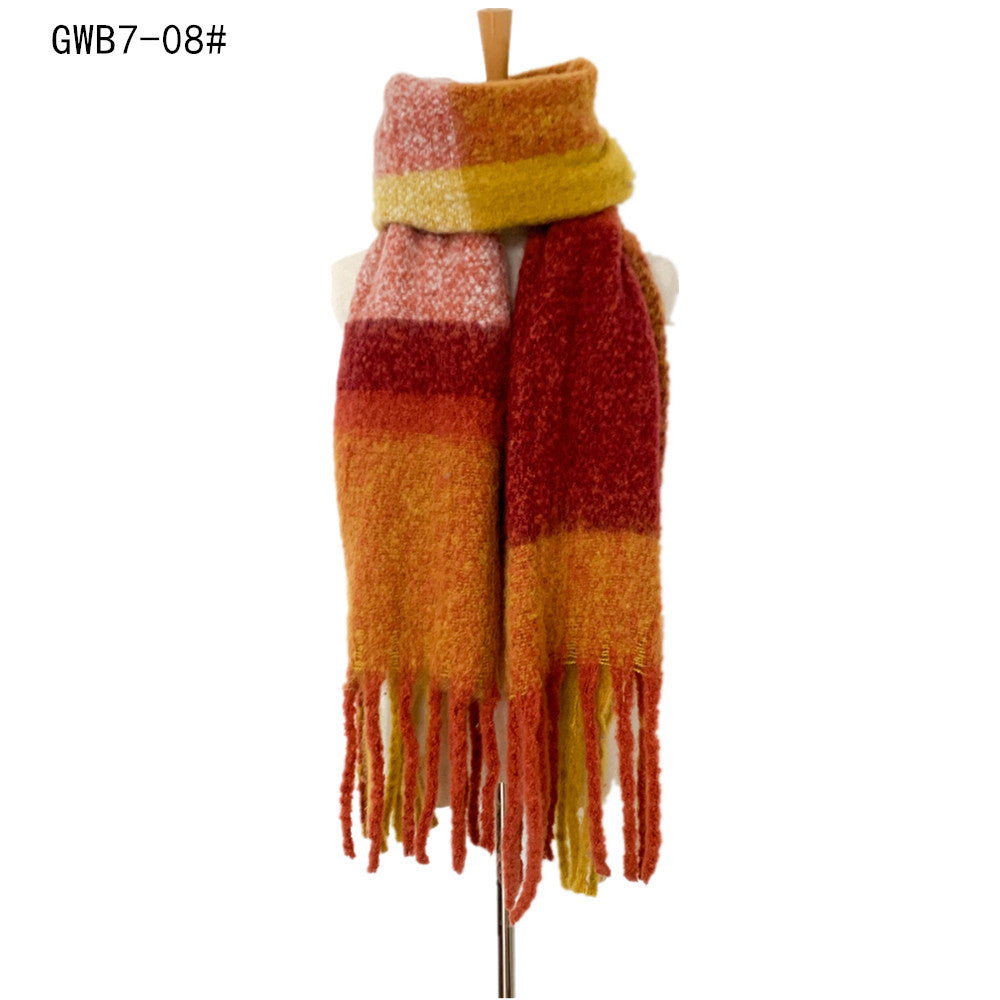 Casual Warm Thick Winter Scarves-Scarves & Shawls-GWB7-08-190-200cm-Free Shipping Leatheretro