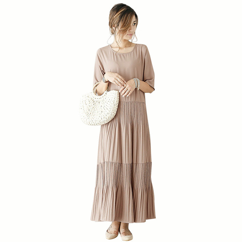 Fashion Casual Summer Long Cozy Dresses-Dresses-White-One Size-Free Shipping Leatheretro