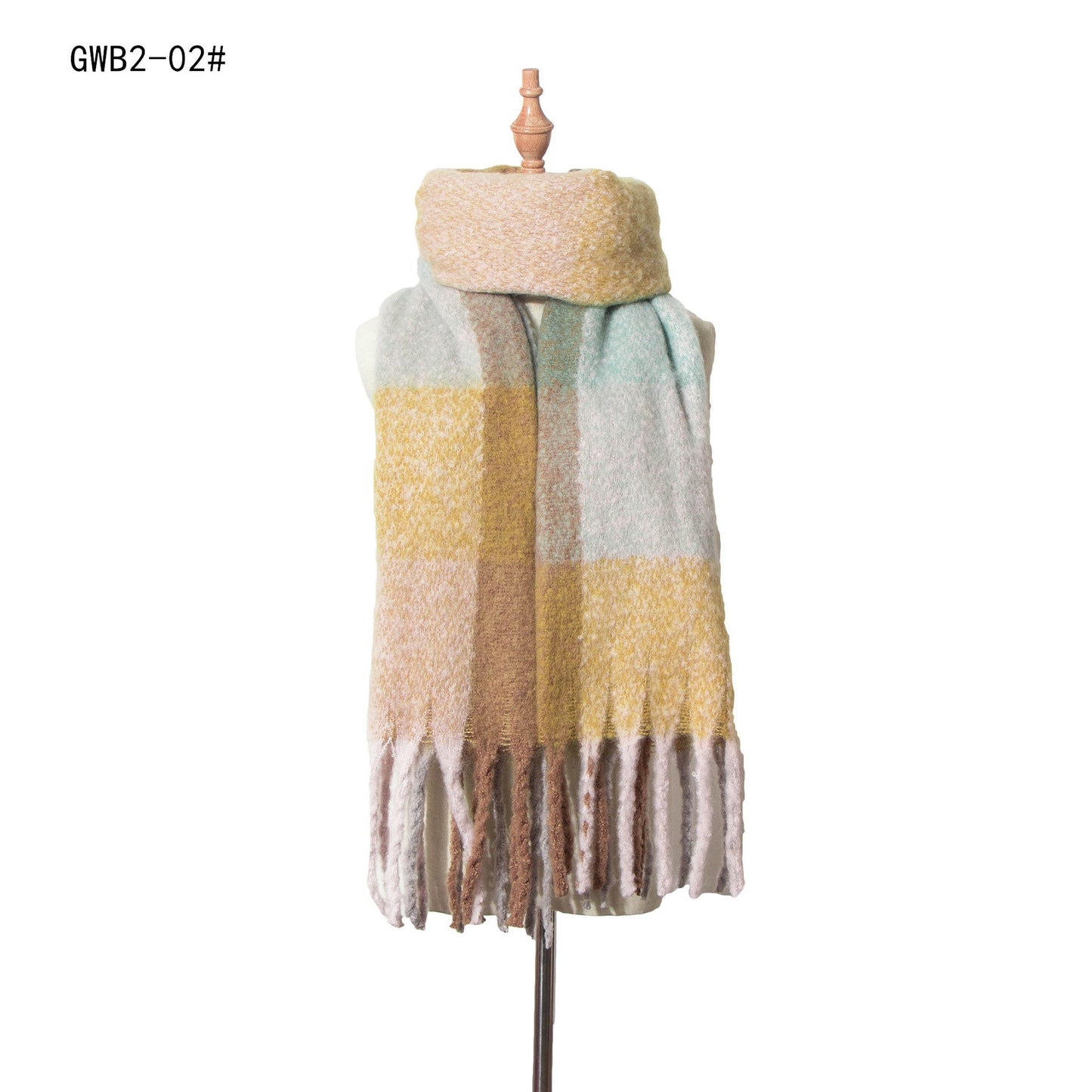 Casual Warm Thick Winter Scarves-Scarves & Shawls-GWB2-02-190-200cm-Free Shipping Leatheretro