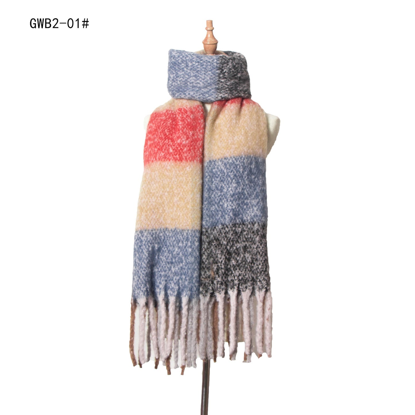 Casual Warm Thick Winter Scarves-Scarves & Shawls-GWB2-01-190-200cm-Free Shipping Leatheretro