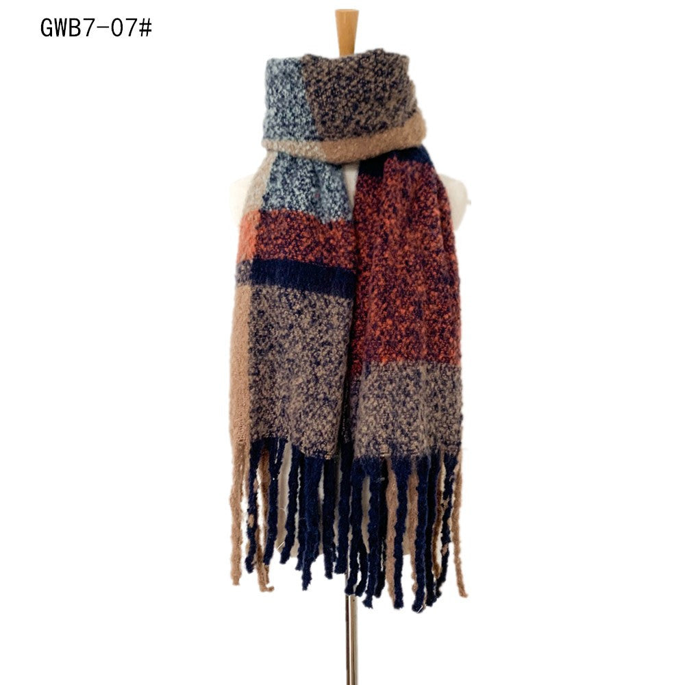 Casual Warm Thick Winter Scarves-Scarves & Shawls-GWB7-07-190-200cm-Free Shipping Leatheretro