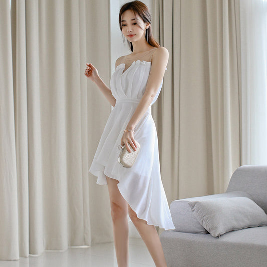 Sexy Summer Holiday Mini Evening Dresses-Dresses-White-S-Free Shipping Leatheretro