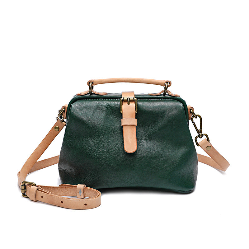 Cowhide Veg Tanned Leather Tote Handabags for Women 1075-Leather Bags for Women-Yellow-Free Shipping Leatheretro