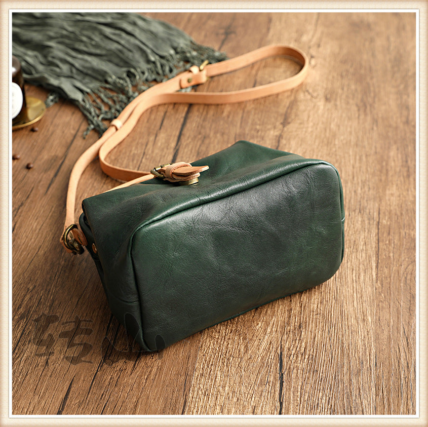 Cowhide Veg Tanned Leather Tote Handabags for Women 1075-Leather Bags for Women-Yellow-Free Shipping Leatheretro