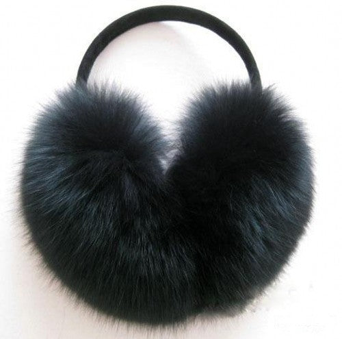 Winter Ear Warmer Artifical Fox Fur Earmuffs-Earmuffs-Red-Free Shipping Leatheretro