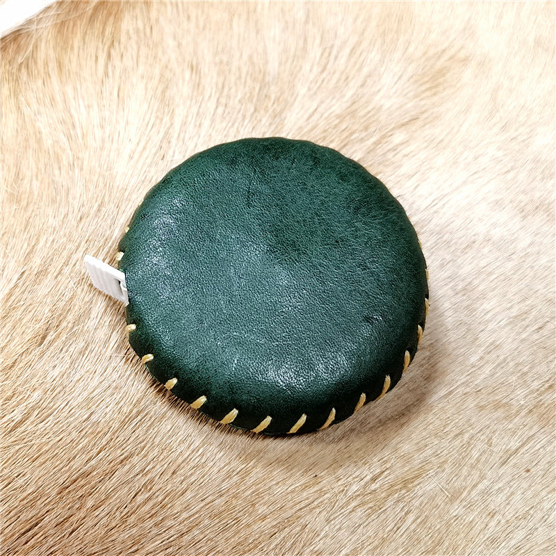 Portable Vegetable Tanned 1.5m Leather Tape Measures1018-Tape Measures-Red-1.5m-Free Shipping Leatheretro