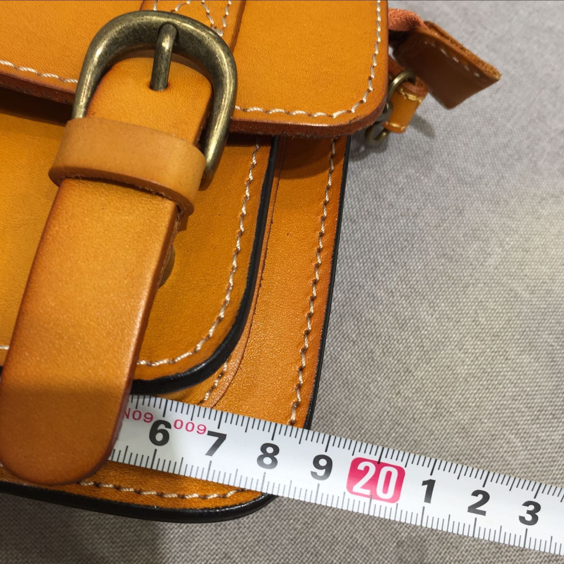 Handmade Leather Cambridge Shoulder Bag for Women-Handbags-Yellow-Free Shipping Leatheretro