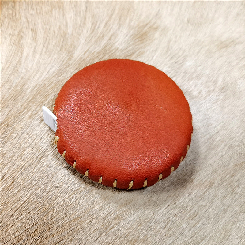 Portable Vegetable Tanned 1.5m Leather Tape Measures1018-Tape Measures-Red-1.5m-Free Shipping Leatheretro