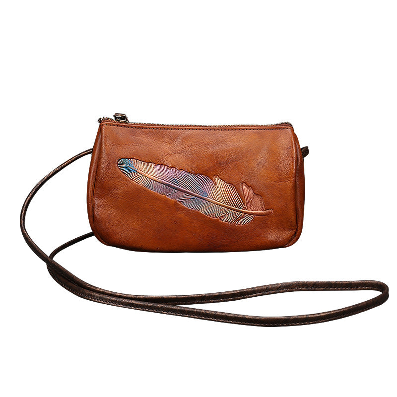 Vintage Handmade Women Leather Samll Bag 9059-Leather Bags for Women-Black-Free Shipping Leatheretro