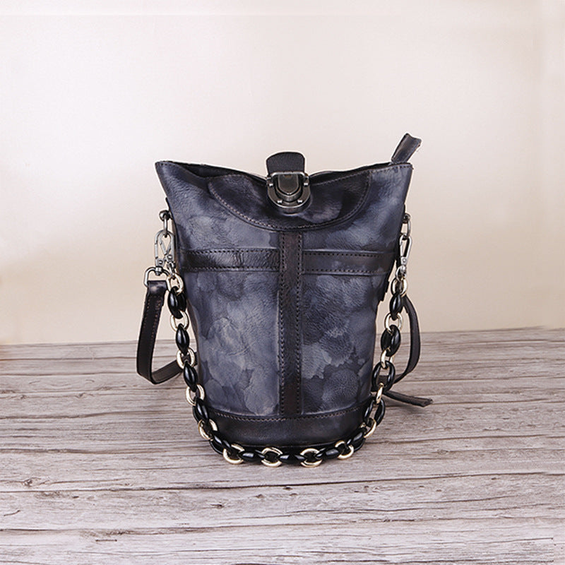 Vintage Handmade Crossbody Handbags B242-Handbags, Wallets & Cases-Gray-Free Shipping Leatheretro