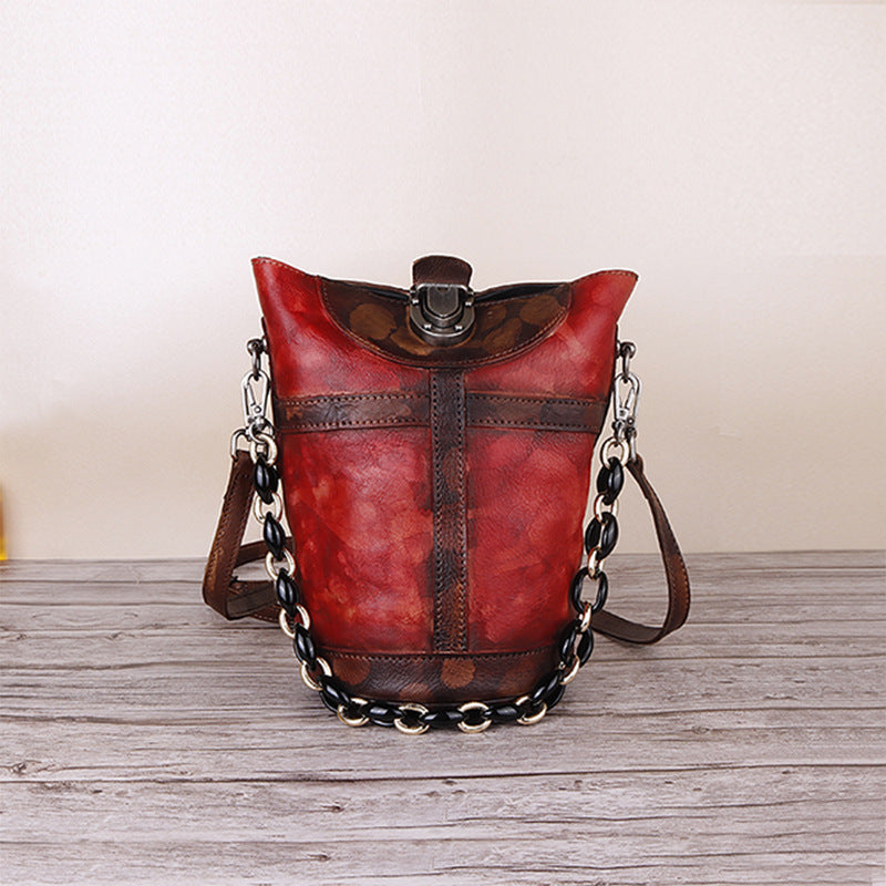 Vintage Handmade Crossbody Handbags B242-Handbags, Wallets & Cases-Red-Free Shipping Leatheretro