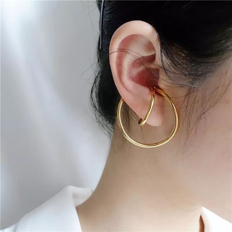 Fashion Round Earring Clips for Women-Earrings-White-Free Shipping Leatheretro