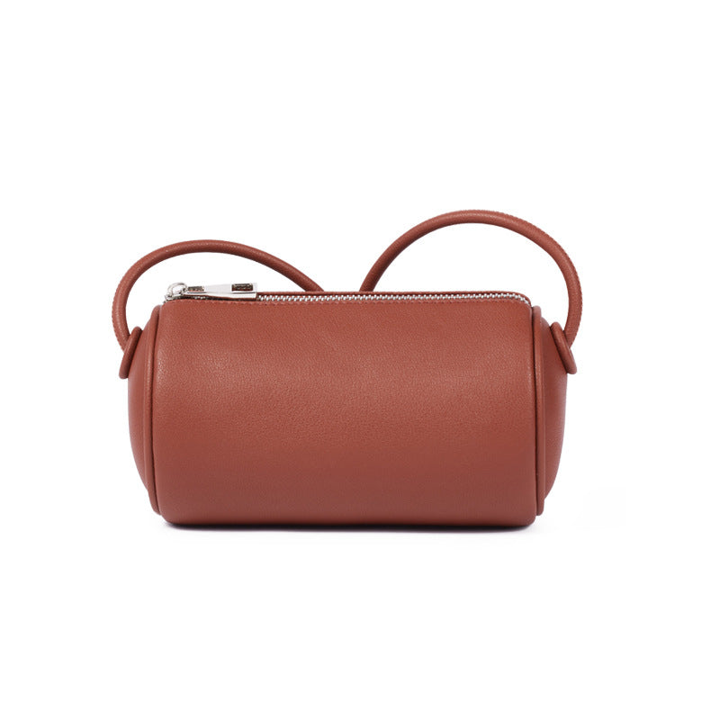 Cute Samll Simple Leather Shoulder Bucket Bags 9815-Leather Bags for Women-Green-Free Shipping Leatheretro