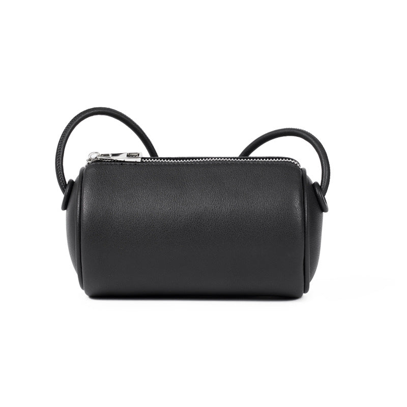 Cute Samll Simple Leather Shoulder Bucket Bags 9815-Leather Bags for Women-Green-Free Shipping Leatheretro