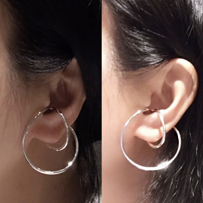 Fashion Round Earring Clips for Women-Earrings-White-Free Shipping Leatheretro