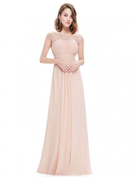 Elegant Women Long Lace Dresses-Dresses-Apricot-S-Free Shipping Leatheretro