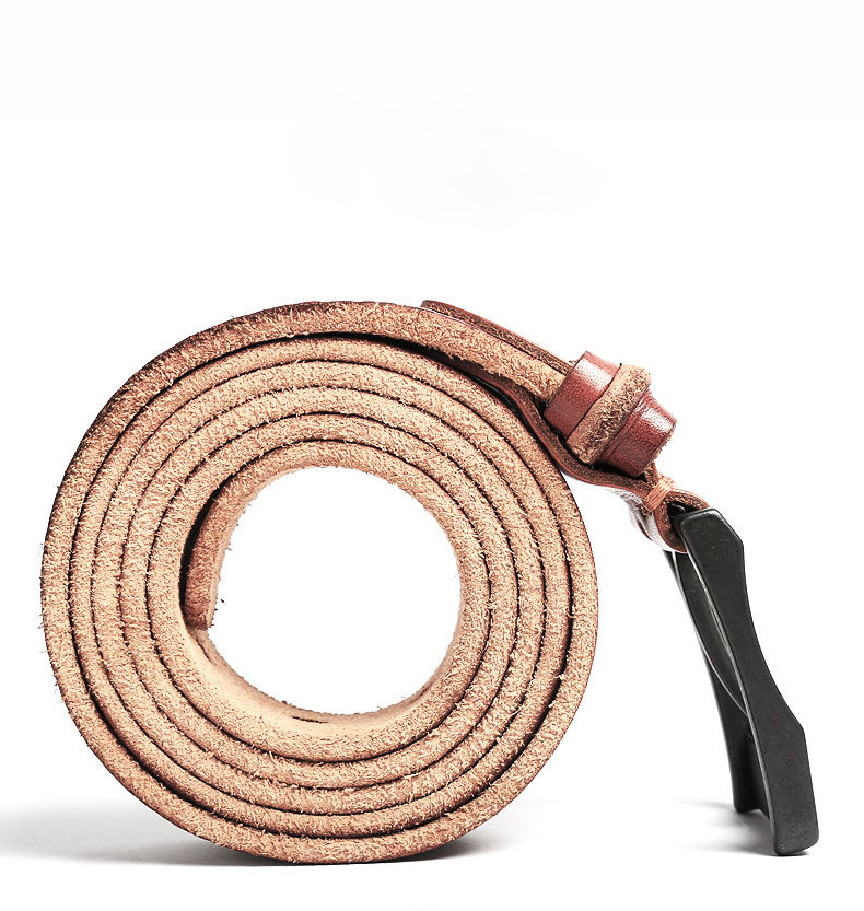 Men's Handmade Leather Belt B012-Leather Belt-Black-Free Shipping Leatheretro