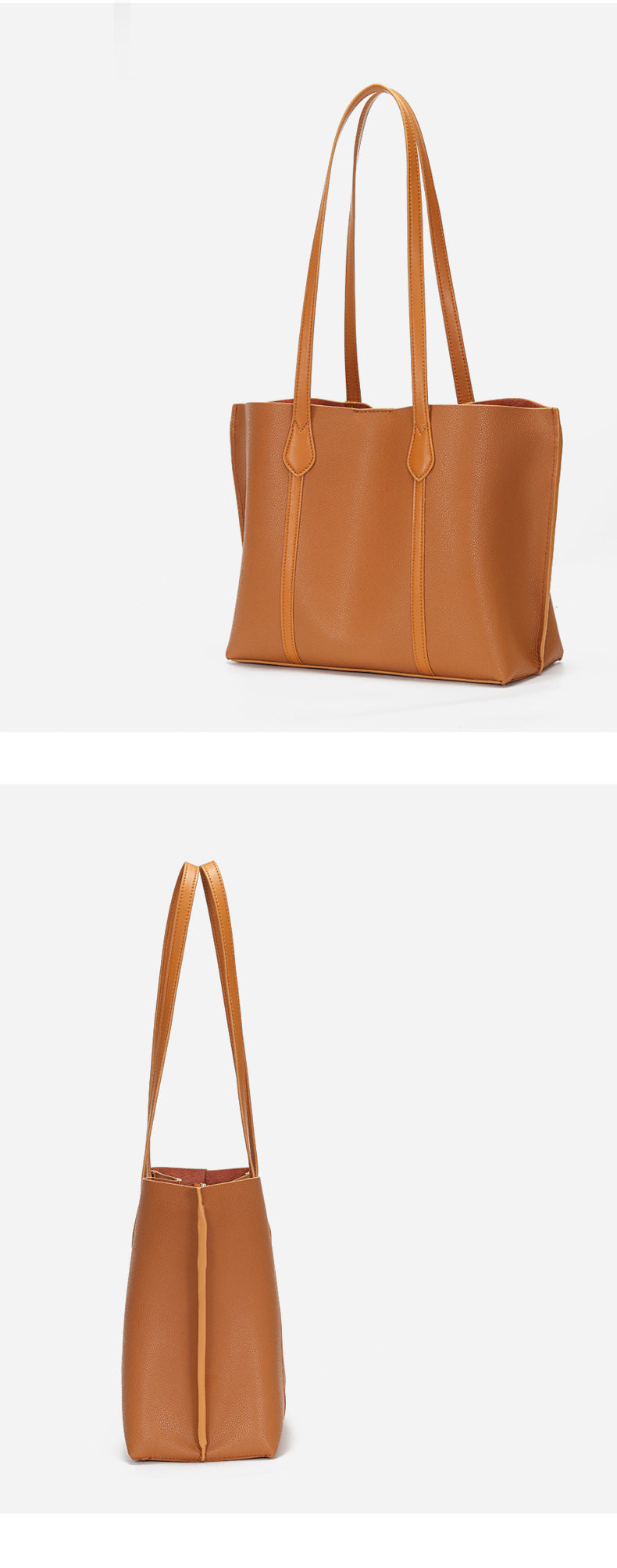 Brown Leather Tote Handbags for Women L2042-Handbags-Brown-Free Shipping Leatheretro