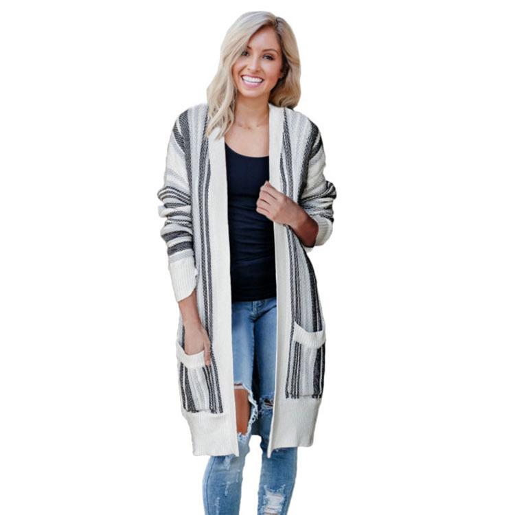 Leisure Knitting Cardigan with Pocket-Sweater&Hoodies-1-S-Free Shipping Leatheretro