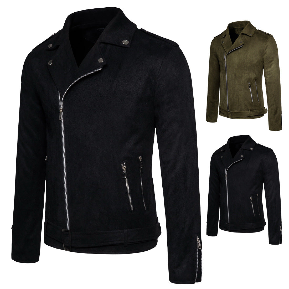 Fashion Plus Sizes Jackets & Coats for Men-Coats & Jackets-Black-M-Free Shipping Leatheretro