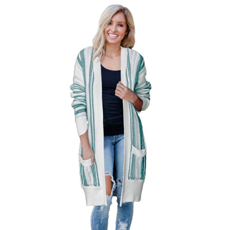 Leisure Knitting Cardigan with Pocket-Sweater&Hoodies-2-S-Free Shipping Leatheretro