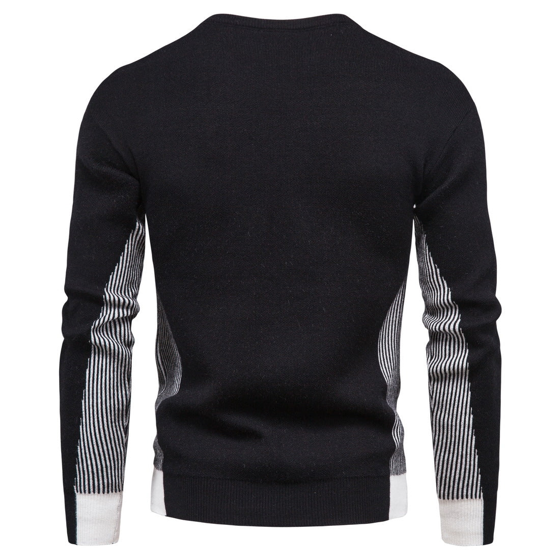 Fashion Knitted Sweaters for Men-Shirts & Tops-Black-M-Free Shipping Leatheretro