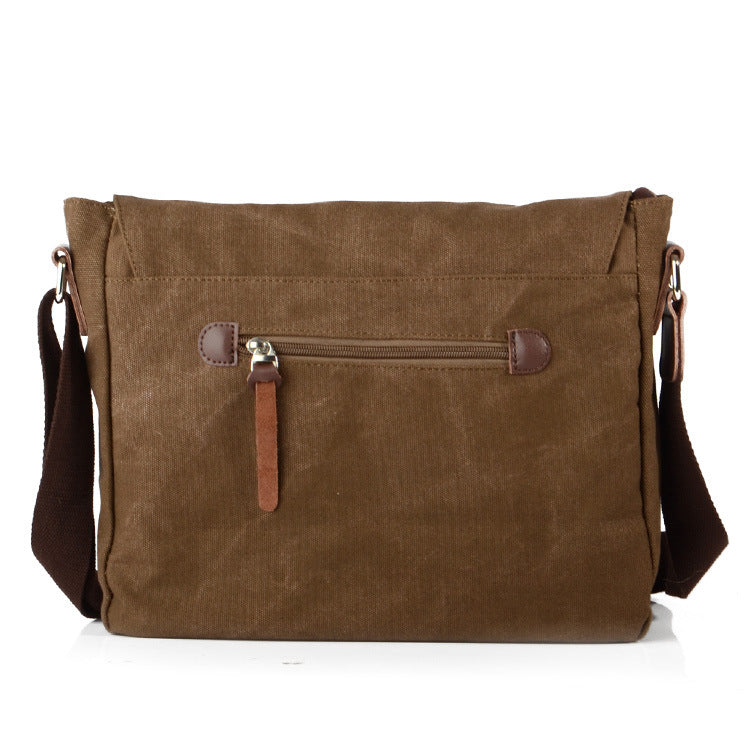 Vintage Canvas Crossbody Shoulder Messenger Bags-Handbags, Wallets & Cases-Black-Free Shipping Leatheretro