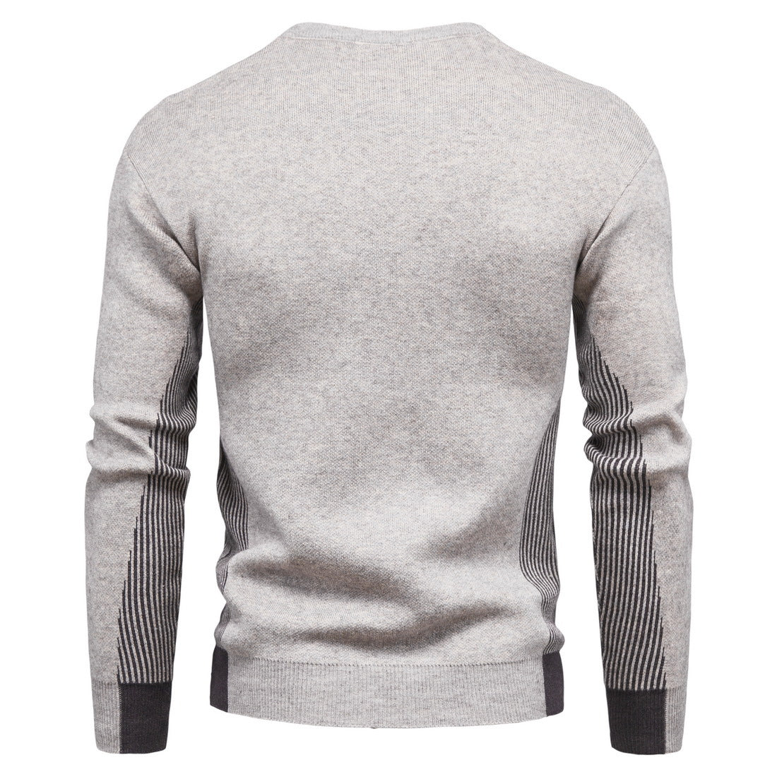 Fashion Knitted Sweaters for Men-Shirts & Tops-Black-M-Free Shipping Leatheretro