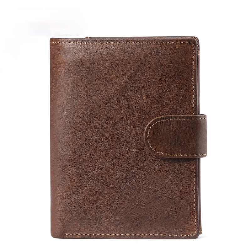 Retro Handmade Leather Large Storage Wallet J2063-Leather Wallets-Coffee-Free Shipping Leatheretro