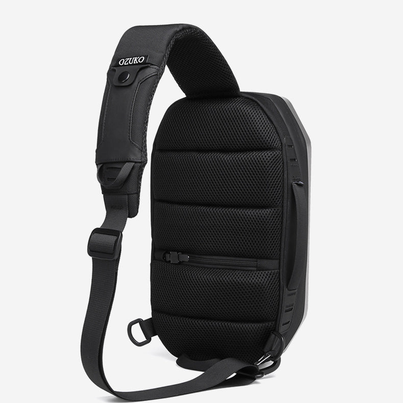 PC Shell Design Daily Bags for Men 9509-Bicycle Bags & Panniers-Black-Free Shipping Leatheretro