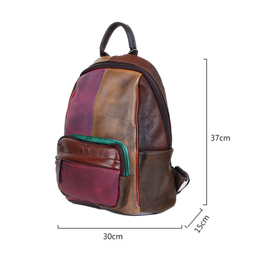 New Vintage Rubbing Leather Backpack for Women C305-Leather Backpack for Women-C305-1-Free Shipping Leatheretro