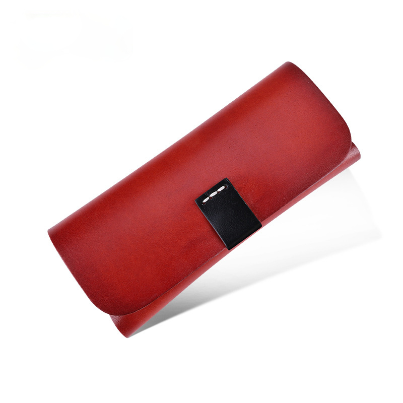 Vintage Leather Personality Glass Cases J064-Leather Cases-Dark Red-Free Shipping Leatheretro